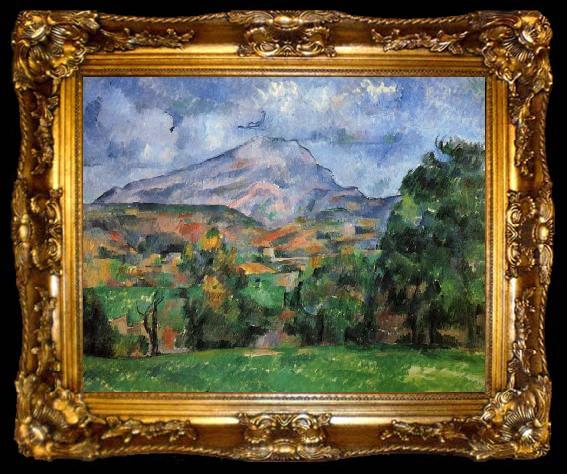 framed  Paul Cezanne Montagne Sainte-Victoire, ta009-2